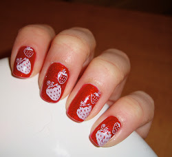 nail designs blood nails freehand polish cute strawberry cool pattern konad power fruit strawberries beauty valentines unique