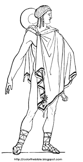 Athenian Soldier Colouring Pages Sketch Coloring Page