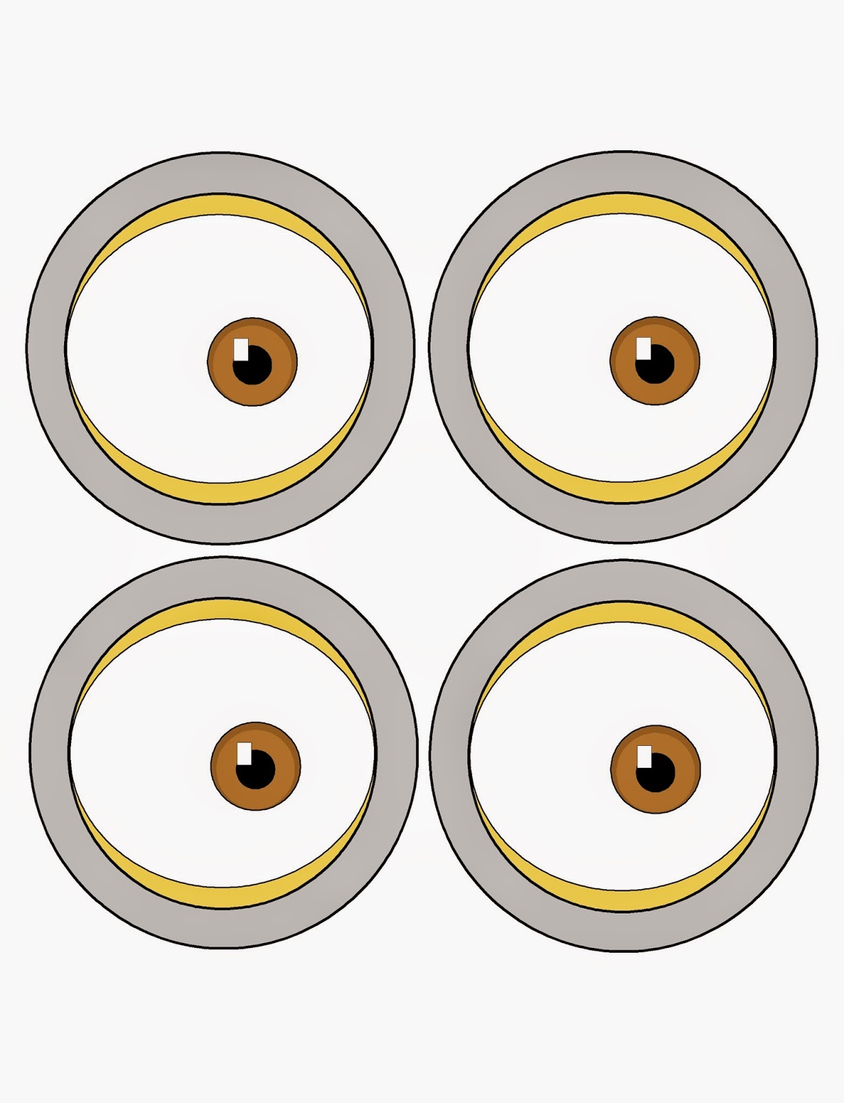 Minion Eyes Printable Minion Eyes Printable