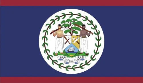 Gambar Bendera Negara Belize