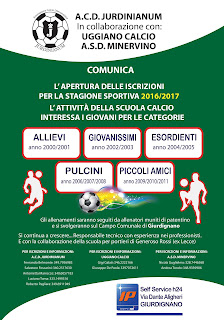 Iscrizioni Scuola calcio Giurdignano 2016/2017