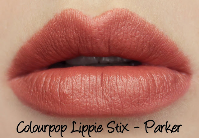 ColourPop Lippie Stix - Parker Swatches & Review