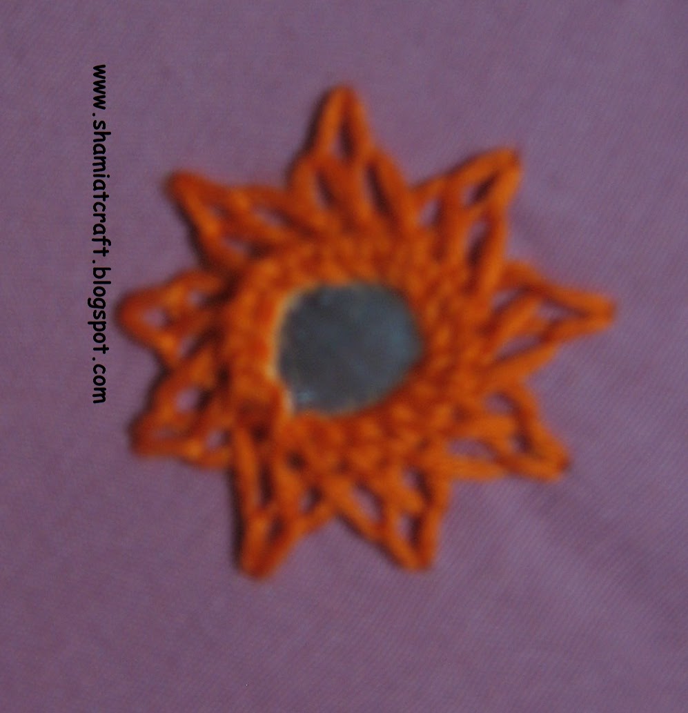 MY CRAFT WORKS Mirror work with Anklet stitch