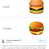 Google CEO says company will 'DROP EVERYTHING'  to fix the glaring error on its cheeseburger emoji...but can you tell what it is? (6 Pics)