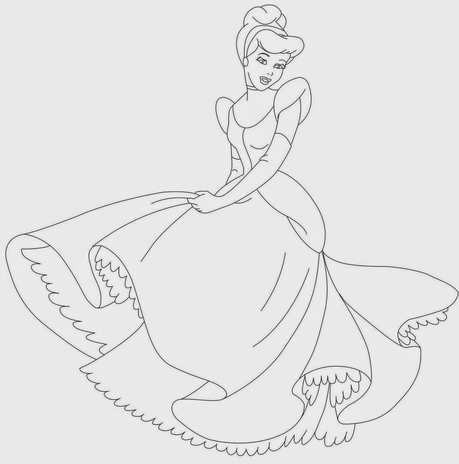 coloring pages cinderella free printable coloring pages