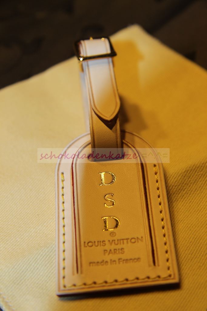 schokoladenkatze =^.^=: Louis Vuitton: Neverfull MM in Damier Azure und Hotstamping