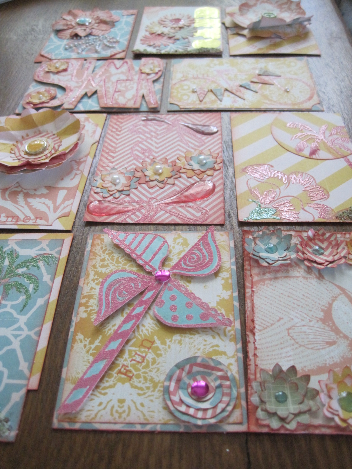 Paper Kitz Twirling In My Tutu My ATC Cards I Did for a Swap With Scrapbooking Diva 11 on You Tube