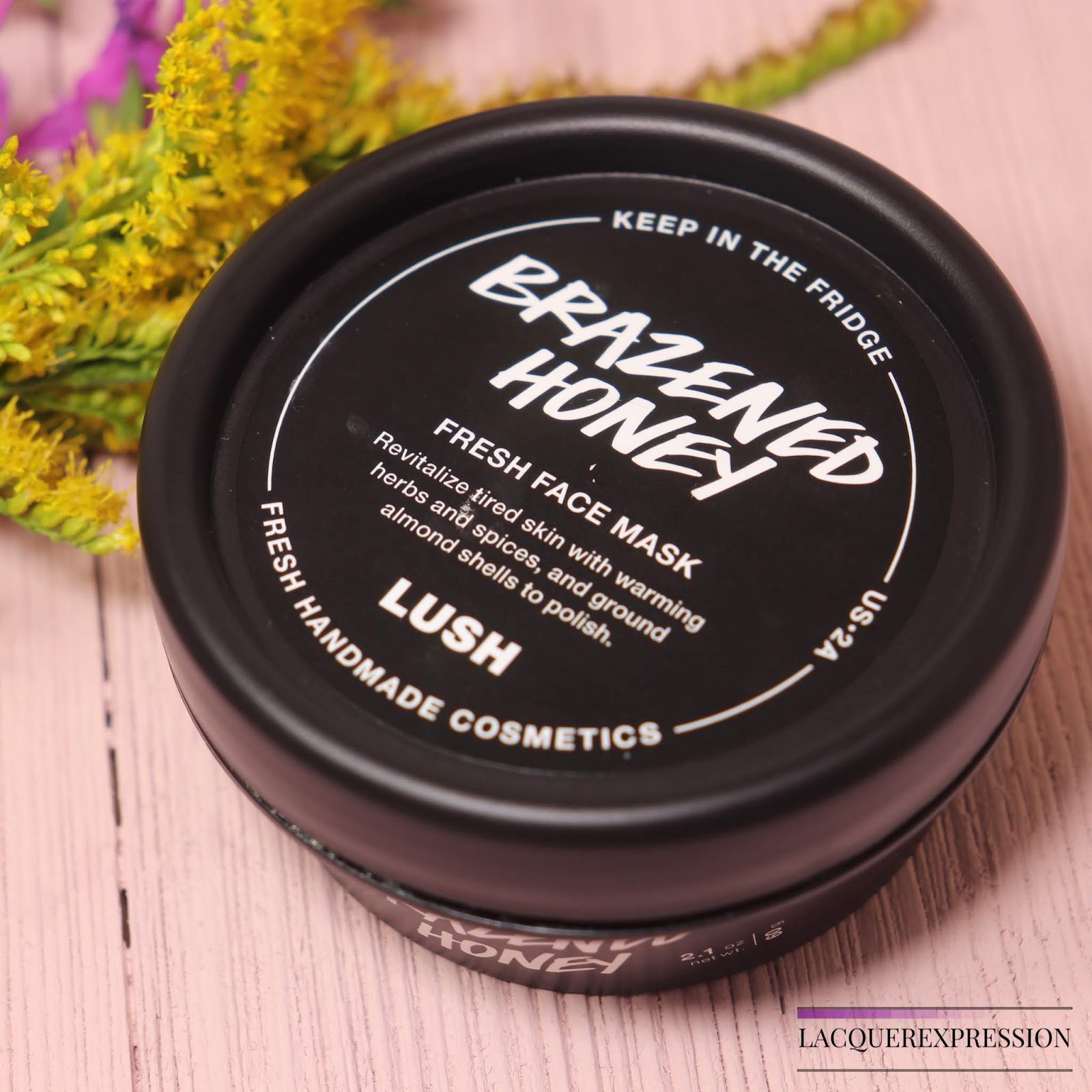 LUSH Brazened Honey Facial Mask Review LacquerExpression