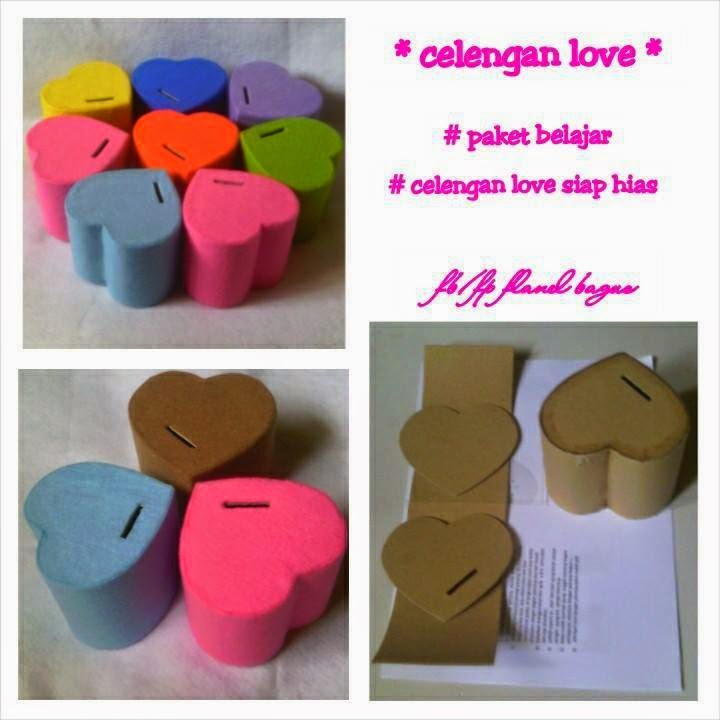 kreasi flanel: celengan flanel