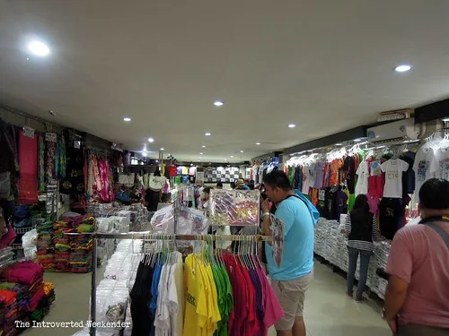 Puerto Princesa Travel Guide: shirts and other items on sale at MCA Market Mall