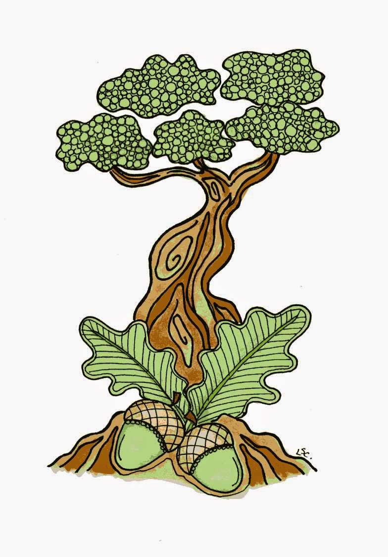 dots 'n' doodles Creative Tuesdays Oak Trees