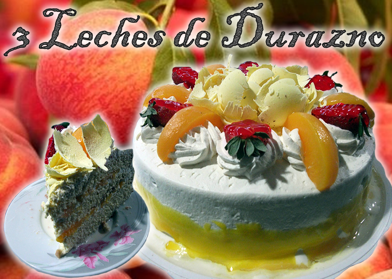 PASTELERIA GUADALUPANA PASTEL 3 LECHES DE DURAZNO