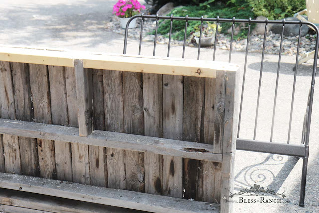 Rustic Potting Bench from old table Bliss-Ranch.com