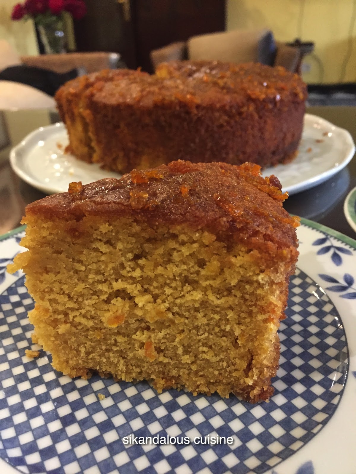 Sikandalous Cuisine Orange Polenta Cake sikandalouscuisine