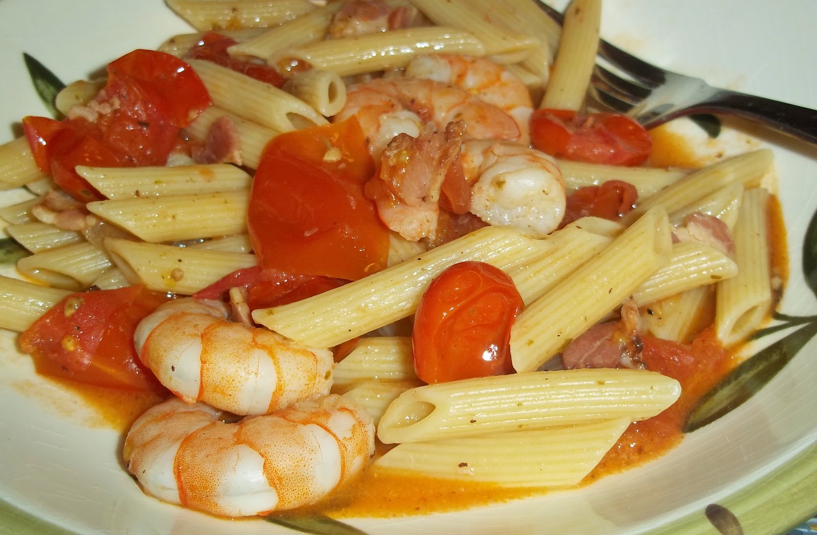 Dinner Done Yesterday: Shrimp Amatriciana