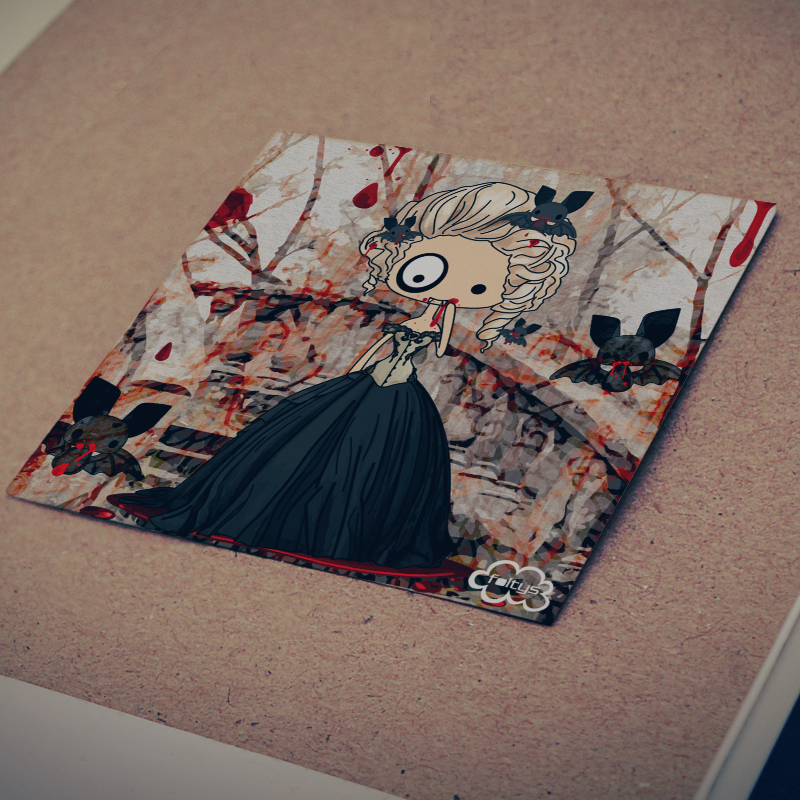 ilustración original | original illustration foltys vs the vintage vamp, halloween 2015