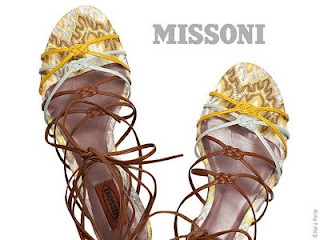 Missoni Multicolored strappy sandals, sandals