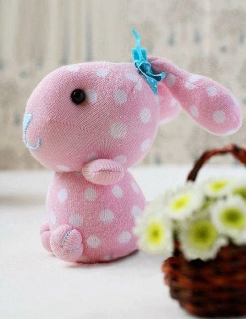 How to make cute sock bunny craft tutorial