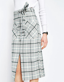 Premium check pencil skirt with pocket detail, USD 25.88 from ASOS