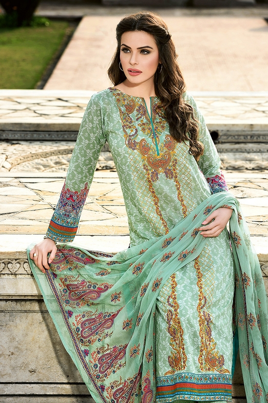 Girl For Look Gul Ahmed Summer Collection 2016