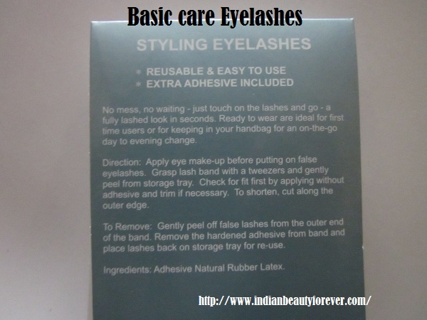 Basic care False Eye Lashes review and EOTD