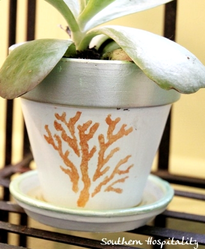 painted terra cotta pots