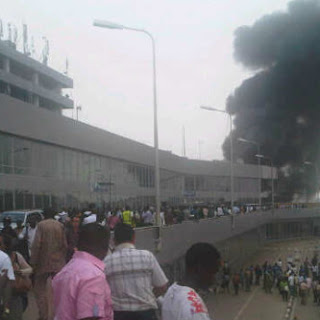 PHOTO: Breaking News: Fire At Murtala Muhammed International Airport 3