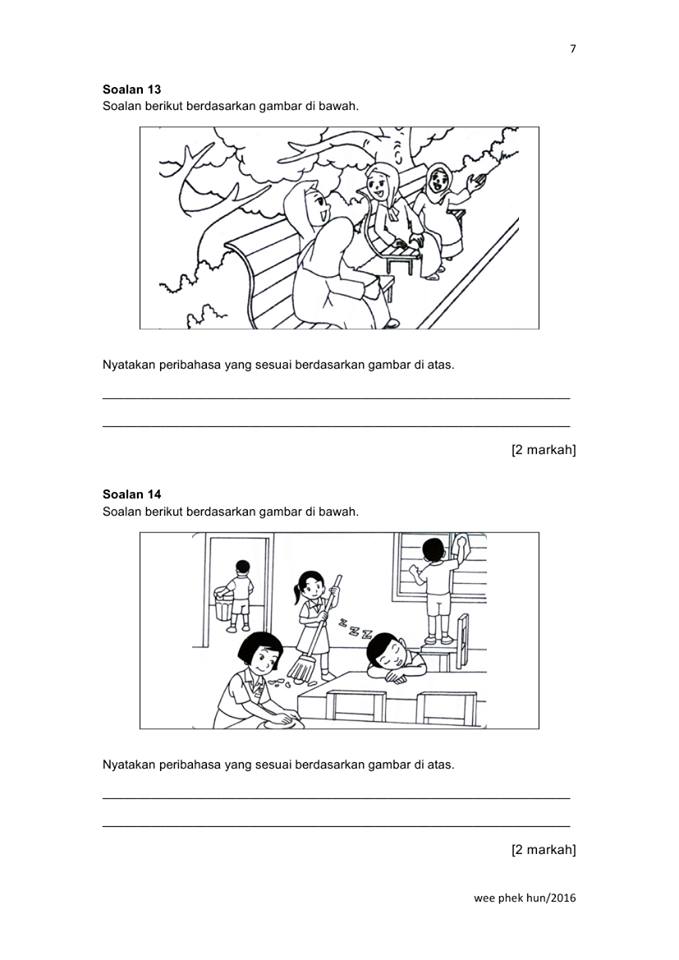 Latihan Peribahasa Melayu Berdasarkan Gambar - COCO01
