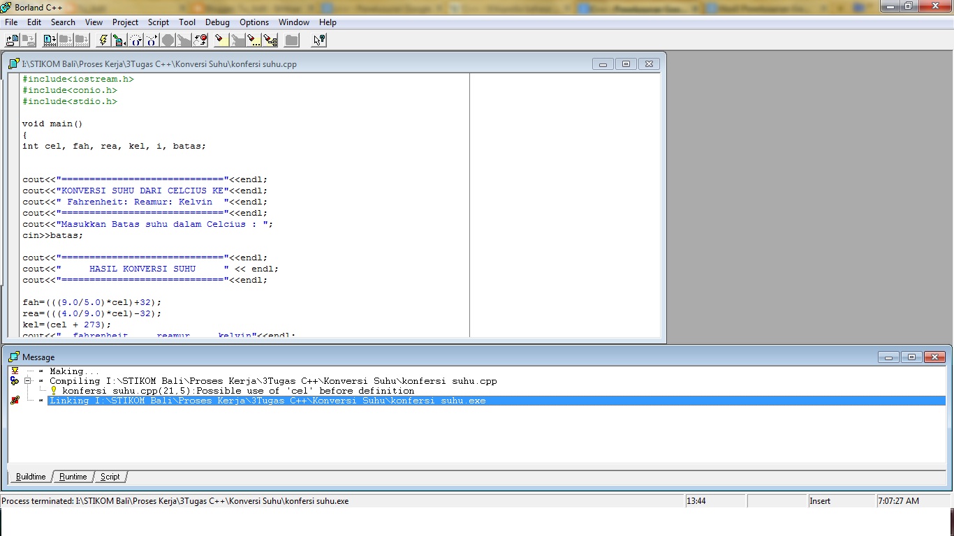 Tu_Adit: Contoh Program dengan C++