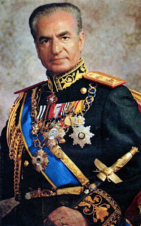 The Shah of Iran, Mohammed Reza Pahlavi, in one of his triumphal uniforms
