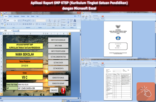 Aplikasi Raport SMP KTSP (Kurikulum Tingkat Satuan