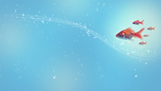 Water bubbles and Gold fish, HD Gold fish wallpapers, Blue water and gold fish swimming