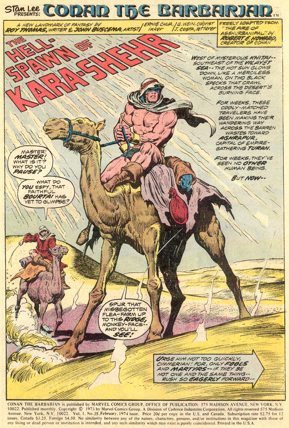 Read online Conan the Barbarian (1970) comic -  Issue #35 - 2