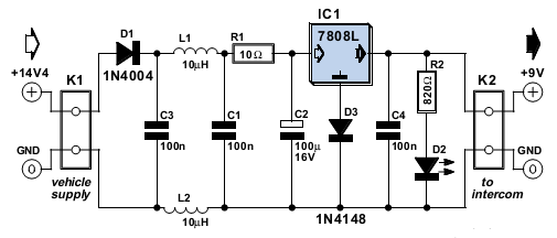 9v Battery Replacement Power Supply Circuit Diagram