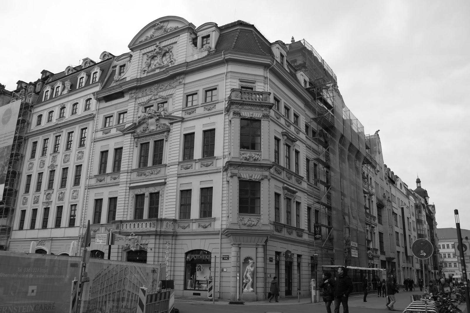 Leipzig Schwarz Weiß Bilder März 2016