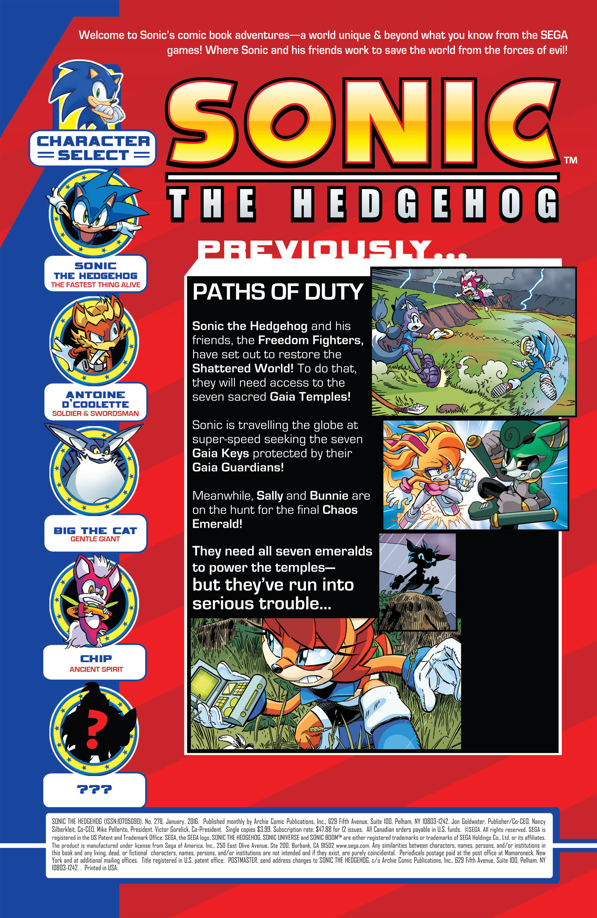 Read online Sonic The Hedgehog comic -  Issue #278 - 2