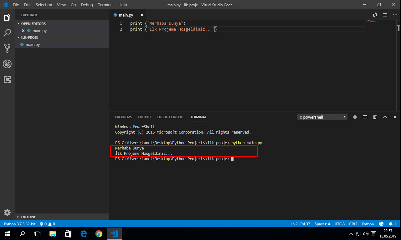 Python Hazırlık (Vscode ile Python Kullanımı) - Mustafa Sabri OĞUZ