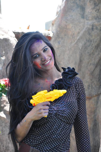 Hot Poonam Pandey Promotes Water Less Holi Festival