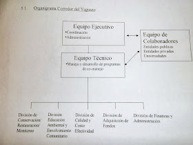 Organigrama del Corredor del Yaguazo