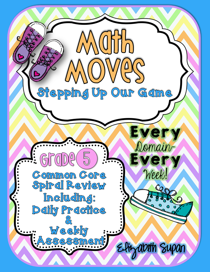5th Grade Math Moves is Ready! {A Daily Common Core Spiral Review