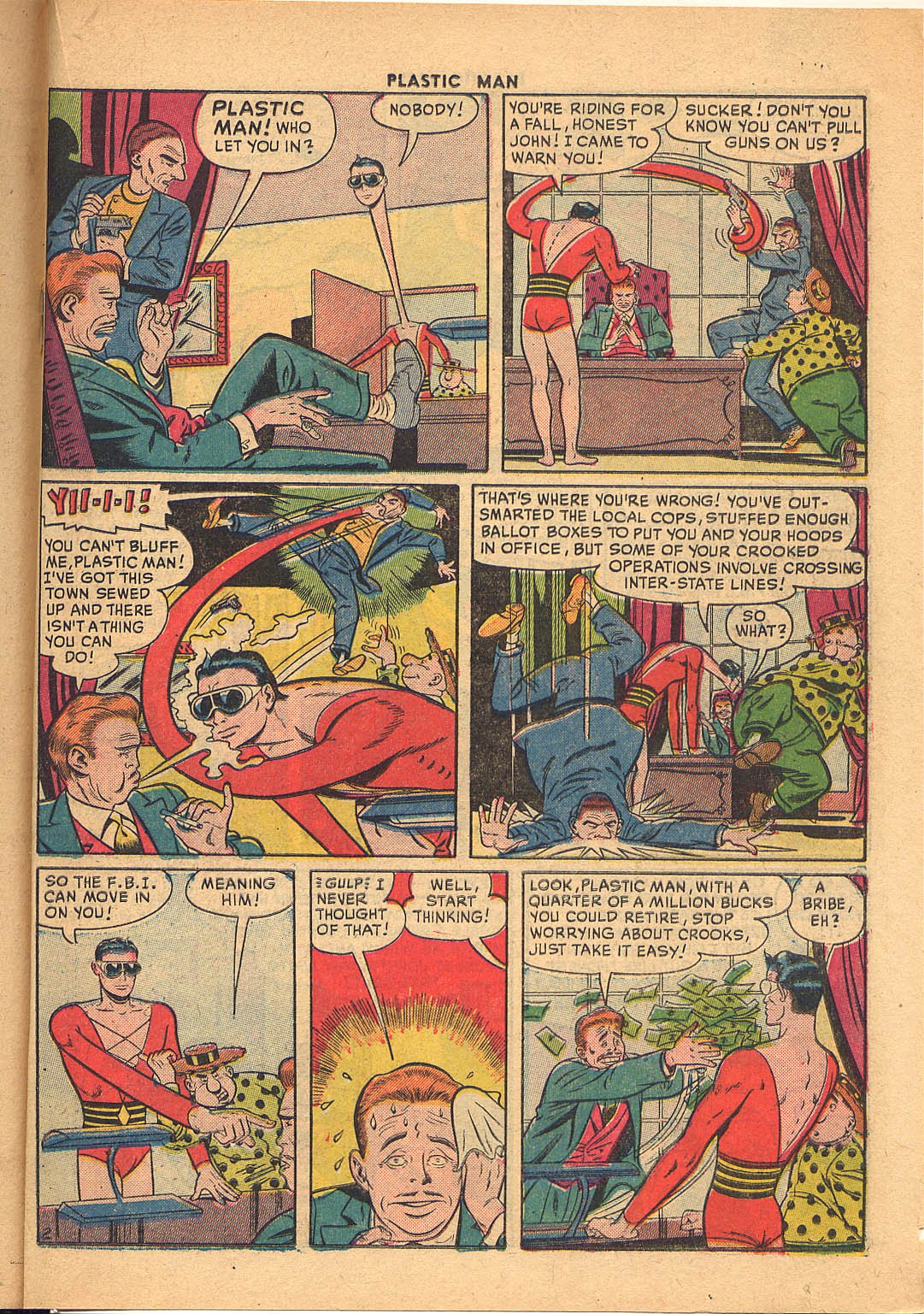 Read online Plastic Man (1943) comic -  Issue #26 - 27