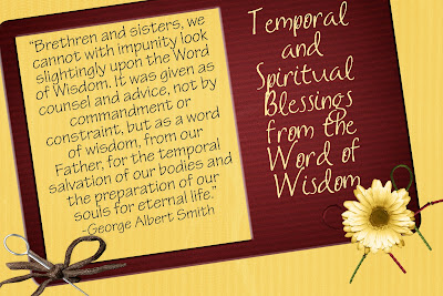 Temple Terrace Relief Society: Lesson 19 - Word of Wisdom