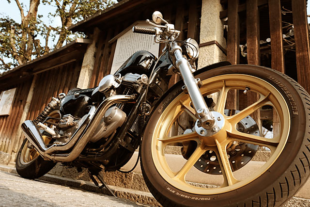 Harley Davidson XL883 By Hirock Kyoto Hell Kustom