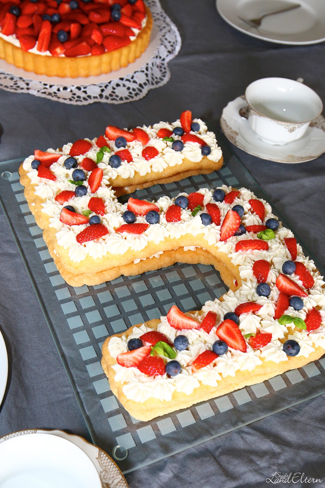 Number Cake zum Kindergeburtstag - Lu ist 5