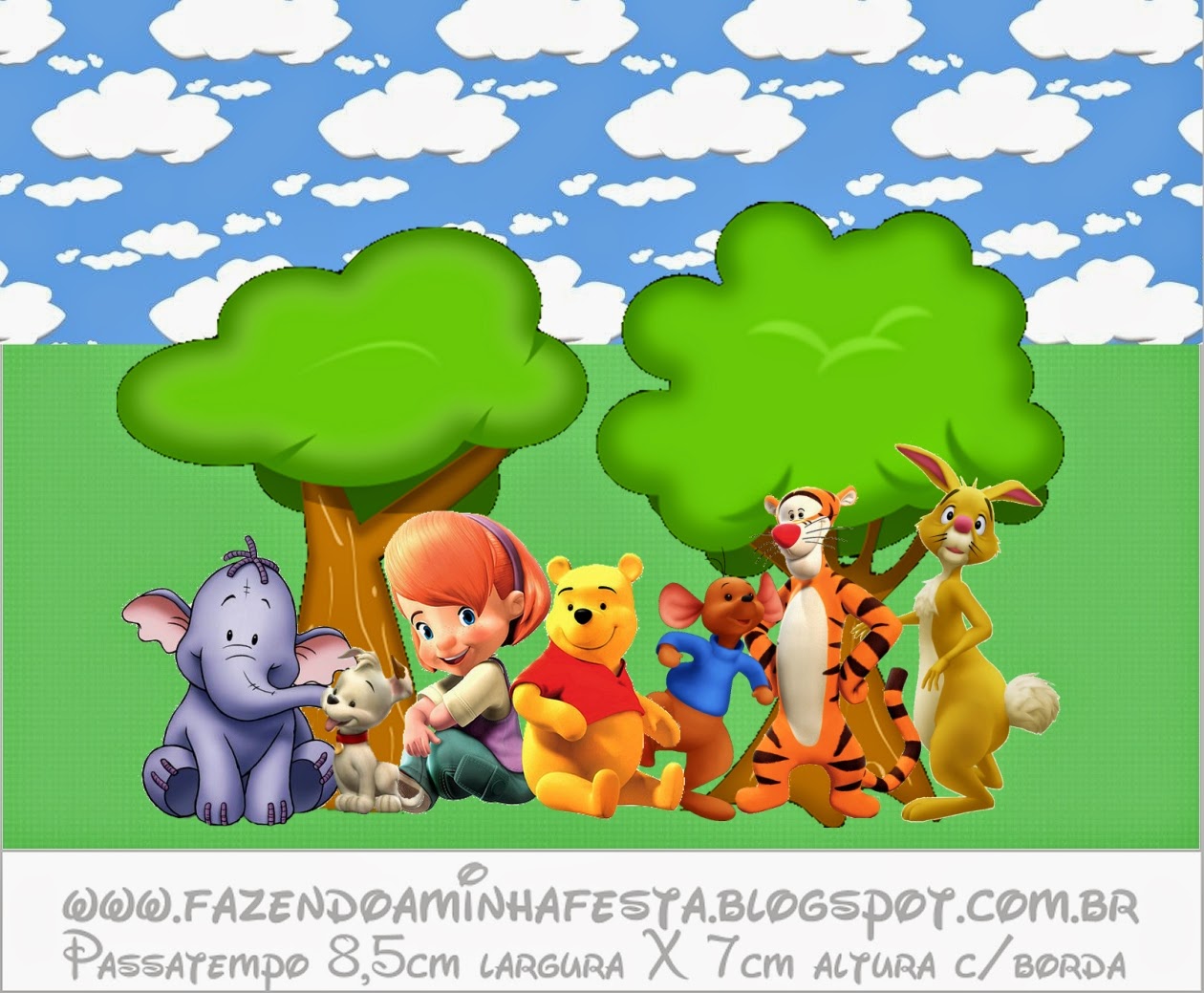 Free Printable Candy Bar Labels for Winnie the Pooh.
