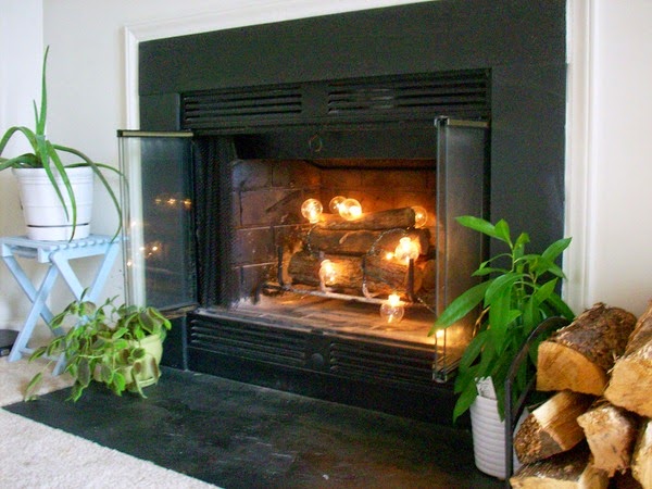 A fireplace for your summer parties