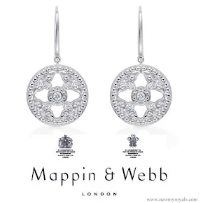 Kate Middleton style Mappin & Webb-Empress-Drop-Earrings