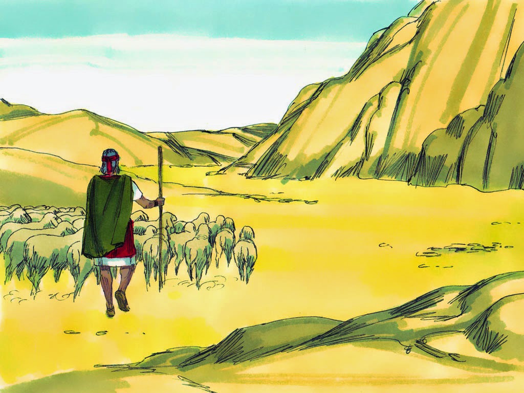 Escola Dominical Infantil: Visuais: Moisés mata um egípcio e foge