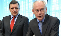 Jose Manuel Barroso and Herman Van Rompuy