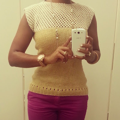 Handmade knit top | Knitty in the city on *sparklingly | http://sparklingly.blogspot.com Handmade knit top | Knitty in the city on *sparklingly | http://sparklingly.blogspot.com